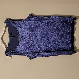 ❤️ CYNTHIA ROWLEY CRUSHED VELVET TANK TOP, MEDIUM